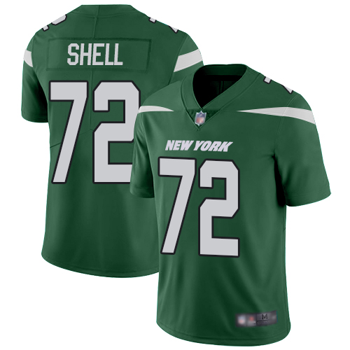 New York Jets Limited Green Youth Brandon Shell Home Jersey NFL Football #72 Vapor Untouchable->youth nfl jersey->Youth Jersey